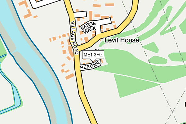 ME1 3FG map - OS OpenMap – Local (Ordnance Survey)