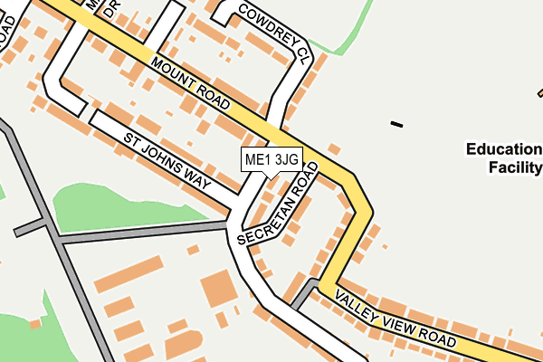 ME1 3JG map - OS OpenMap – Local (Ordnance Survey) ME1 3JG map - OS OpenMap – Local (Ordnance Survey)