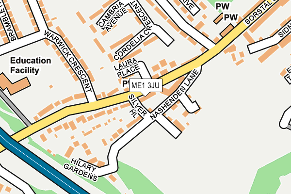 ME1 3JU map - OS OpenMap – Local (Ordnance Survey)