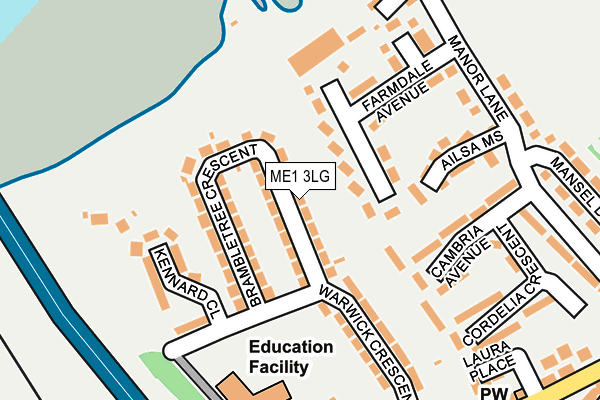 ME1 3LG map - OS OpenMap – Local (Ordnance Survey) ME1 3LG map - OS OpenMap – Local (Ordnance Survey)