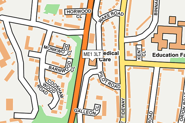 ME1 3LT map - OS OpenMap – Local (Ordnance Survey) ME1 3LT map - OS OpenMap – Local (Ordnance Survey)
