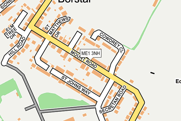 ME1 3NH map - OS OpenMap – Local (Ordnance Survey)