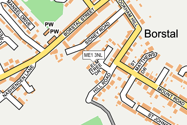 ME1 3NL map - OS OpenMap – Local (Ordnance Survey) ME1 3NL map - OS OpenMap – Local (Ordnance Survey)