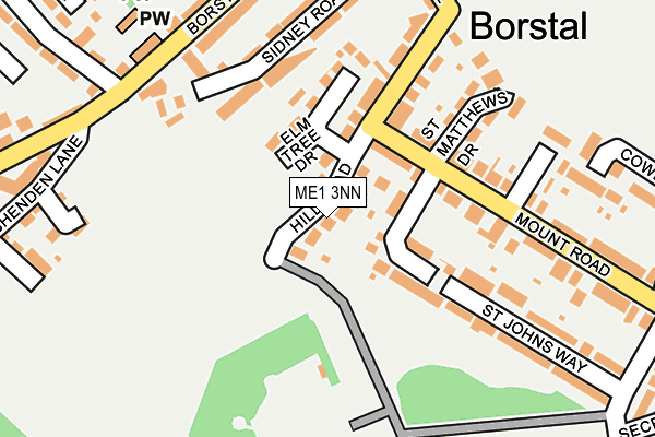 ME1 3NN map - OS OpenMap – Local (Ordnance Survey)