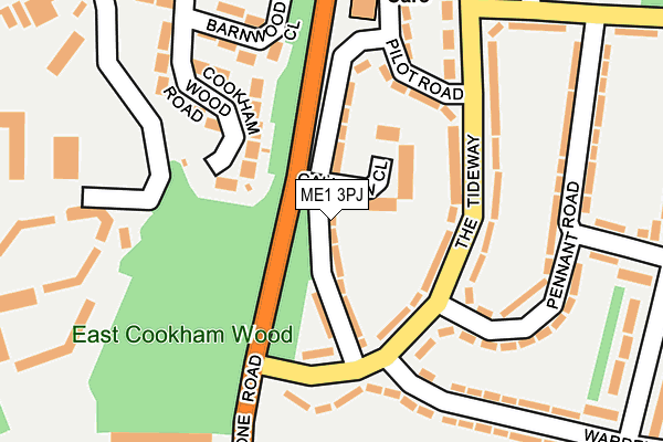 ME1 3PJ map - OS OpenMap – Local (Ordnance Survey)
