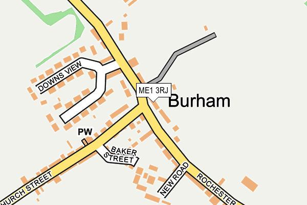 ME1 3RJ map - OS OpenMap – Local (Ordnance Survey)