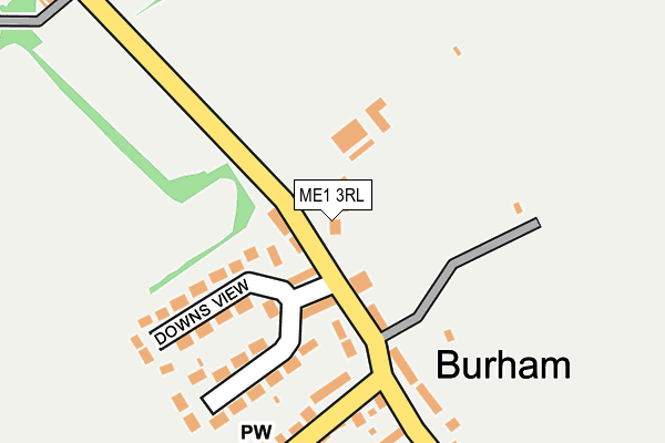ME1 3RL map - OS OpenMap – Local (Ordnance Survey)