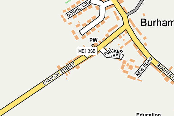 ME1 3SB map - OS OpenMap – Local (Ordnance Survey) ME1 3SB map - OS OpenMap – Local (Ordnance Survey)