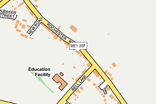 ME1 3SF map - OS OpenMap – Local (Ordnance Survey) ME1 3SF map - OS OpenMap – Local (Ordnance Survey)