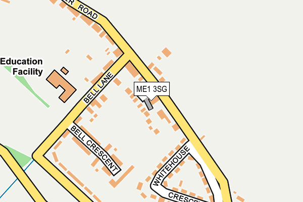 ME1 3SG map - OS OpenMap – Local (Ordnance Survey) ME1 3SG map - OS OpenMap – Local (Ordnance Survey)