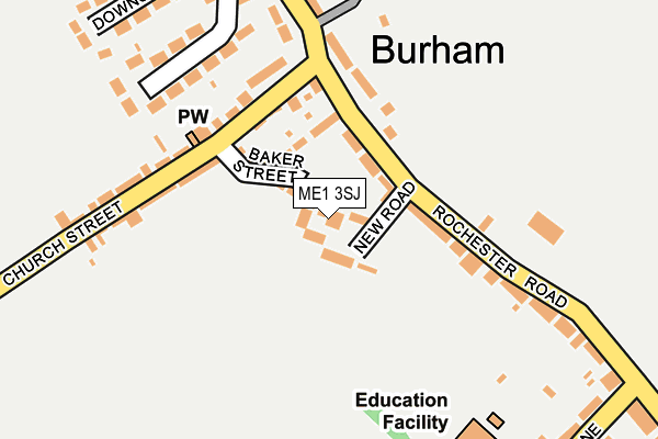 ME1 3SJ map - OS OpenMap – Local (Ordnance Survey)