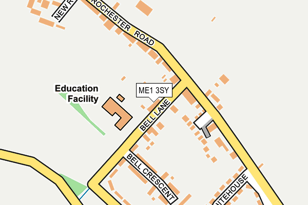 ME1 3SY map - OS OpenMap – Local (Ordnance Survey)