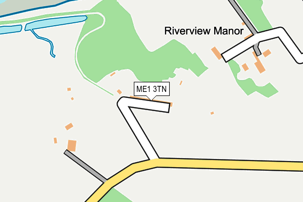 ME1 3TN map - OS OpenMap – Local (Ordnance Survey)