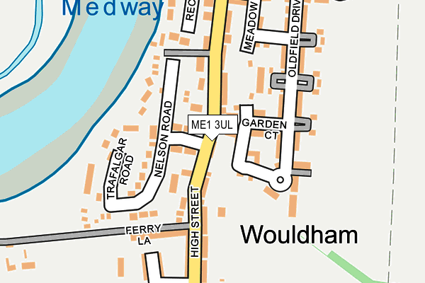 ME1 3UL map - OS OpenMap – Local (Ordnance Survey)