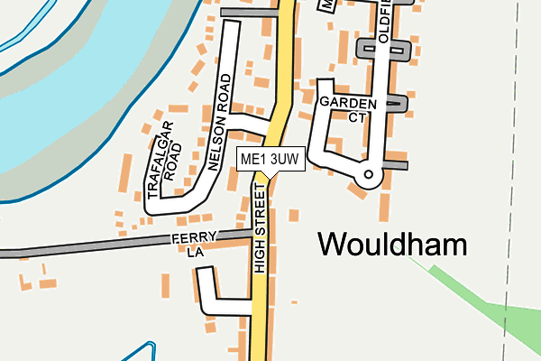 ME1 3UW map - OS OpenMap – Local (Ordnance Survey)