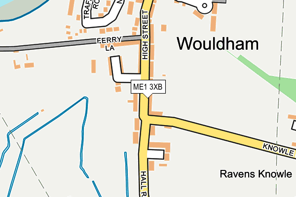 ME1 3XB map - OS OpenMap – Local (Ordnance Survey)