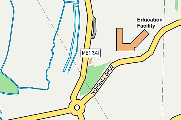 ME1 3XJ map - OS OpenMap – Local (Ordnance Survey) ME1 3XJ map - OS OpenMap – Local (Ordnance Survey)