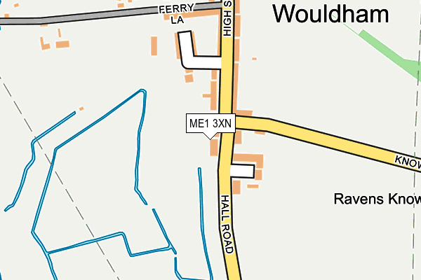 ME1 3XN map - OS OpenMap – Local (Ordnance Survey)
