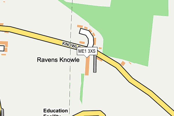 ME1 3XS map - OS OpenMap – Local (Ordnance Survey)