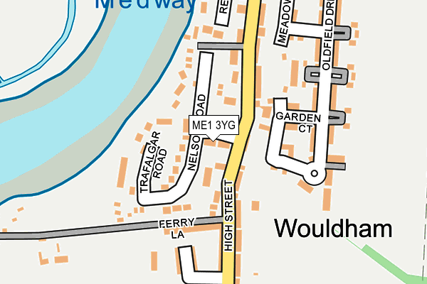 ME1 3YG map - OS OpenMap – Local (Ordnance Survey) ME1 3YG map - OS OpenMap – Local (Ordnance Survey)