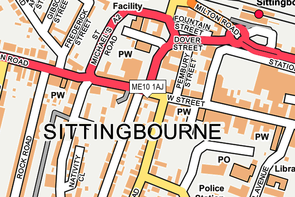 ME10 1AJ map - OS OpenMap – Local (Ordnance Survey) ME10 1AJ map - OS OpenMap – Local (Ordnance Survey)