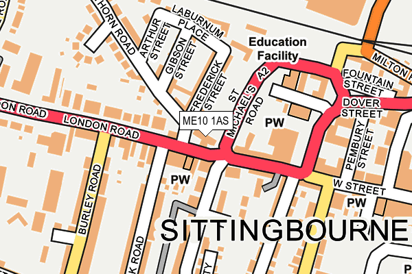 ME10 1AS map - OS OpenMap – Local (Ordnance Survey) ME10 1AS map - OS OpenMap – Local (Ordnance Survey)
