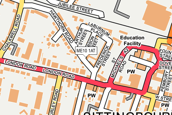 ME10 1AT map - OS OpenMap – Local (Ordnance Survey) ME10 1AT map - OS OpenMap – Local (Ordnance Survey)