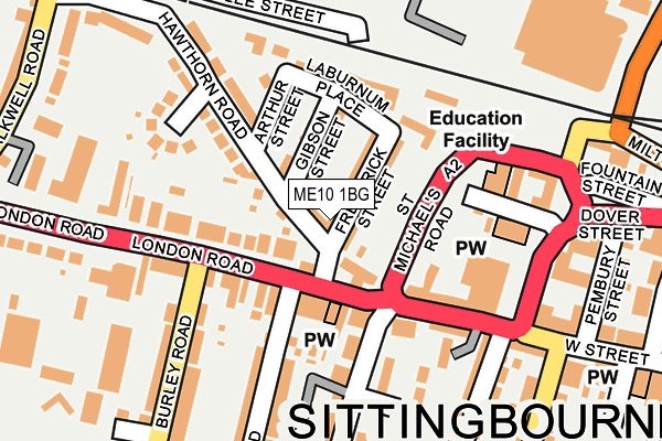 ME10 1BG map - OS OpenMap – Local (Ordnance Survey) ME10 1BG map - OS OpenMap – Local (Ordnance Survey)