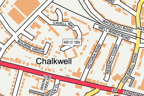 ME10 1BN map - OS OpenMap – Local (Ordnance Survey) ME10 1BN map - OS OpenMap – Local (Ordnance Survey)