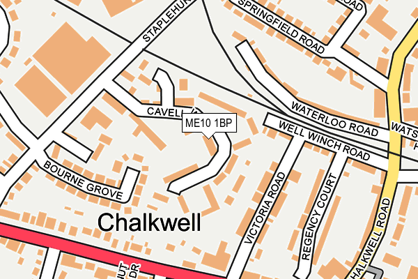 ME10 1BP map - OS OpenMap – Local (Ordnance Survey) ME10 1BP map - OS OpenMap – Local (Ordnance Survey)