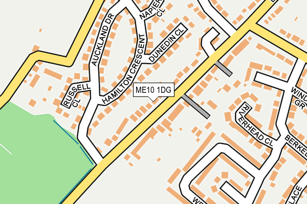 ME10 1DG map - OS OpenMap – Local (Ordnance Survey) ME10 1DG map - OS OpenMap – Local (Ordnance Survey)