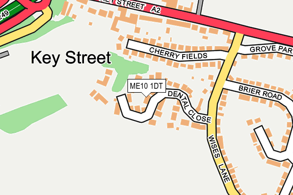 ME10 1DT map - OS OpenMap – Local (Ordnance Survey) ME10 1DT map - OS OpenMap – Local (Ordnance Survey)