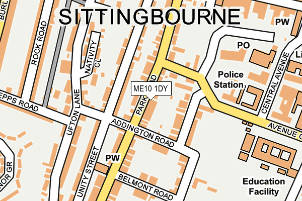 ME10 1DY map - OS OpenMap – Local (Ordnance Survey) ME10 1DY map - OS OpenMap – Local (Ordnance Survey)