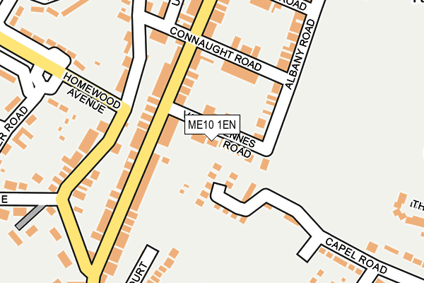 ME10 1EN map - OS OpenMap – Local (Ordnance Survey) ME10 1EN map - OS OpenMap – Local (Ordnance Survey)