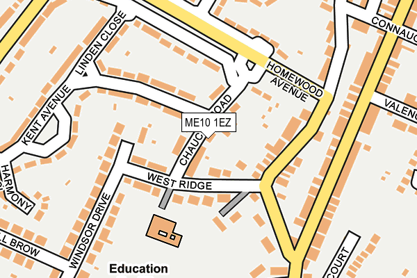ME10 1EZ map - OS OpenMap – Local (Ordnance Survey) ME10 1EZ map - OS OpenMap – Local (Ordnance Survey)