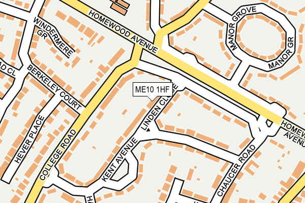 ME10 1HF map - OS OpenMap – Local (Ordnance Survey) ME10 1HF map - OS OpenMap – Local (Ordnance Survey)