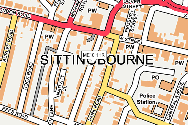 ME10 1HR map - OS OpenMap – Local (Ordnance Survey) ME10 1HR map - OS OpenMap – Local (Ordnance Survey)