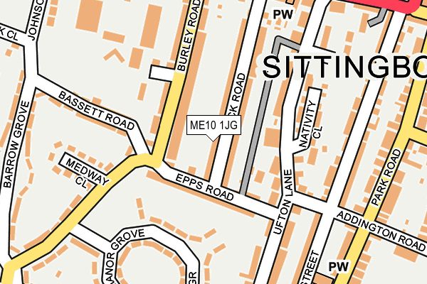ME10 1JG map - OS OpenMap – Local (Ordnance Survey) ME10 1JG map - OS OpenMap – Local (Ordnance Survey)