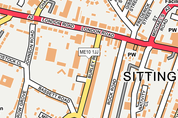ME10 1JJ map - OS OpenMap – Local (Ordnance Survey)