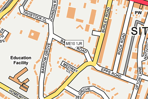 ME10 1JR map - OS OpenMap – Local (Ordnance Survey) ME10 1JR map - OS OpenMap – Local (Ordnance Survey)