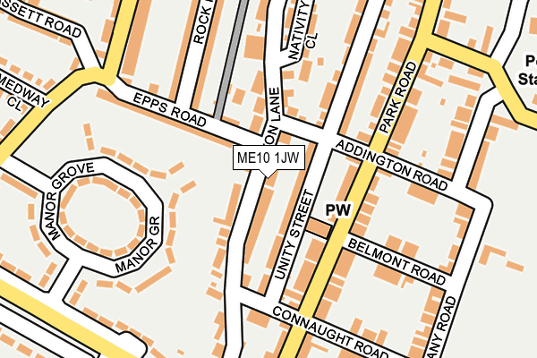 ME10 1JW map - OS OpenMap – Local (Ordnance Survey) ME10 1JW map - OS OpenMap – Local (Ordnance Survey)