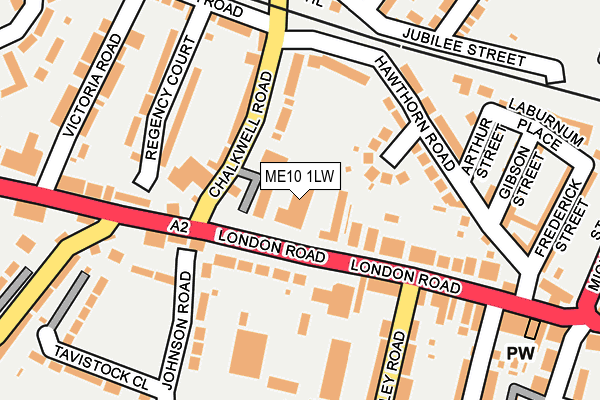 ME10 1LW map - OS OpenMap – Local (Ordnance Survey) ME10 1LW map - OS OpenMap – Local (Ordnance Survey)