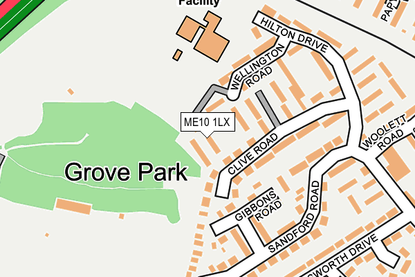ME10 1LX map - OS OpenMap – Local (Ordnance Survey) ME10 1LX map - OS OpenMap – Local (Ordnance Survey)