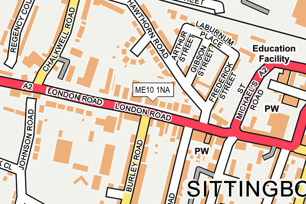 ME10 1NA map - OS OpenMap – Local (Ordnance Survey) ME10 1NA map - OS OpenMap – Local (Ordnance Survey)