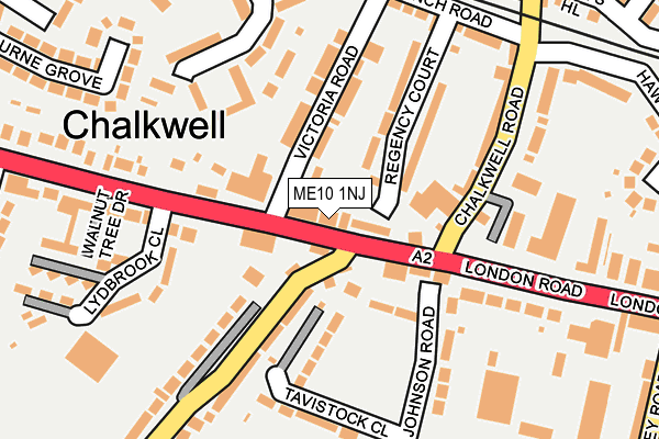 ME10 1NJ map - OS OpenMap – Local (Ordnance Survey) ME10 1NJ map - OS OpenMap – Local (Ordnance Survey)