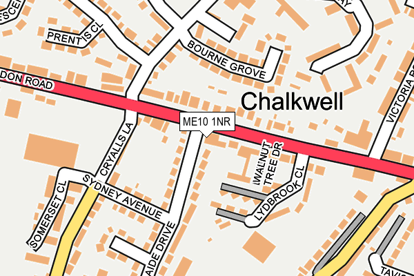 ME10 1NR map - OS OpenMap – Local (Ordnance Survey) ME10 1NR map - OS OpenMap – Local (Ordnance Survey)
