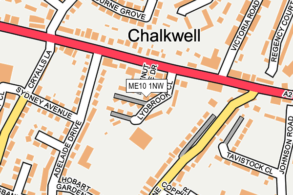 ME10 1NW map - OS OpenMap – Local (Ordnance Survey) ME10 1NW map - OS OpenMap – Local (Ordnance Survey)