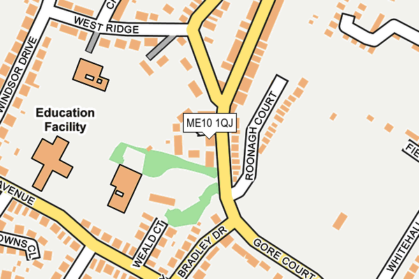 ME10 1QJ map - OS OpenMap – Local (Ordnance Survey) ME10 1QJ map - OS OpenMap – Local (Ordnance Survey)