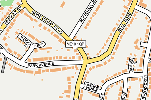 ME10 1QP map - OS OpenMap – Local (Ordnance Survey) ME10 1QP map - OS OpenMap – Local (Ordnance Survey)