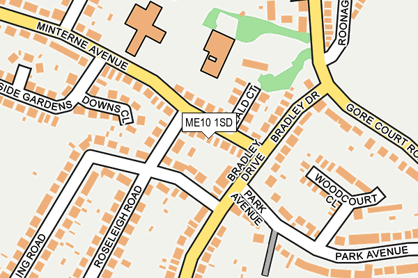 ME10 1SD map - OS OpenMap – Local (Ordnance Survey) ME10 1SD map - OS OpenMap – Local (Ordnance Survey)
